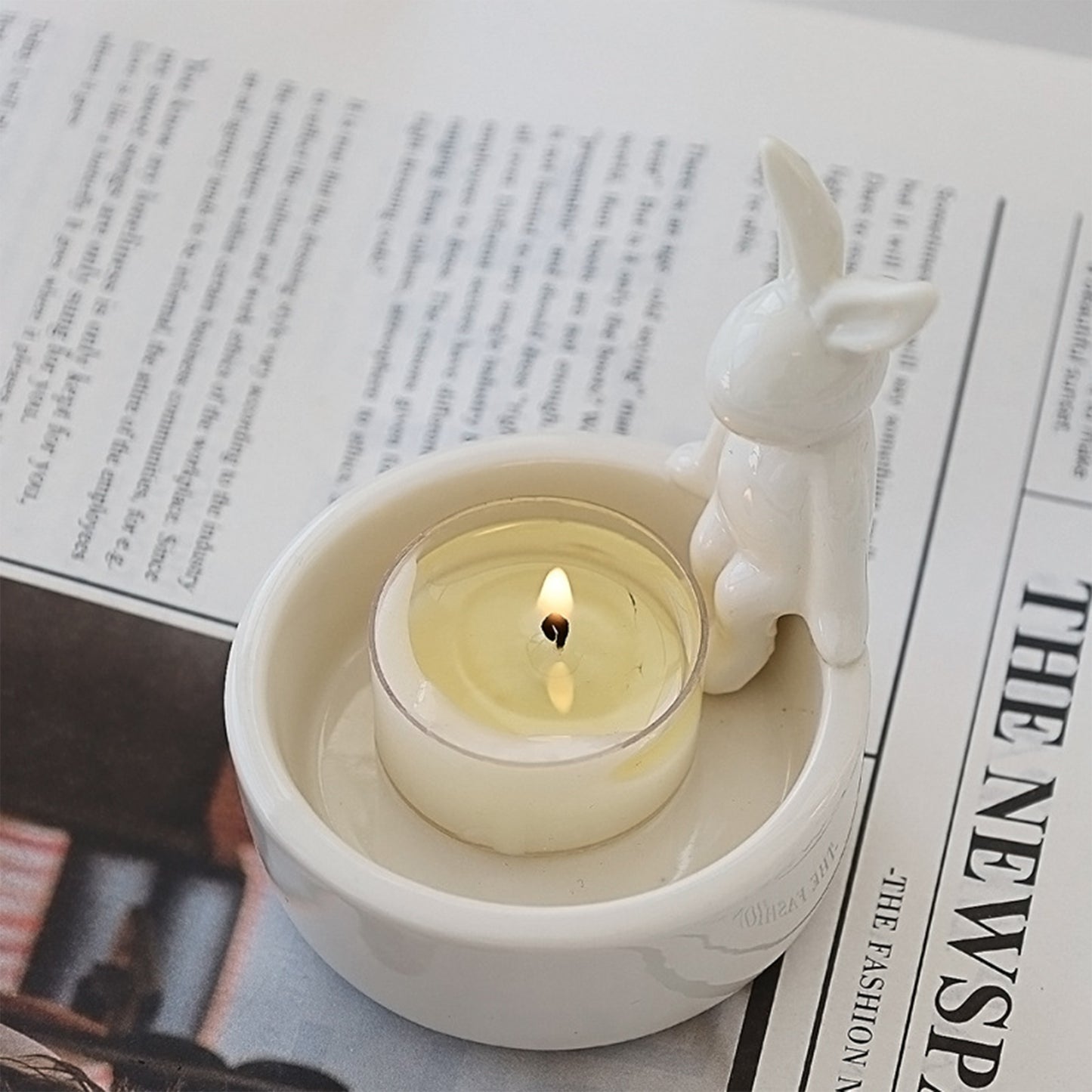 Bunny Ceramic Candle Holder