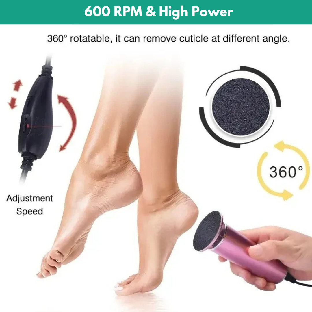 Kumberd™ HeelSoft – Rechargeable Pedicure Sander Kit