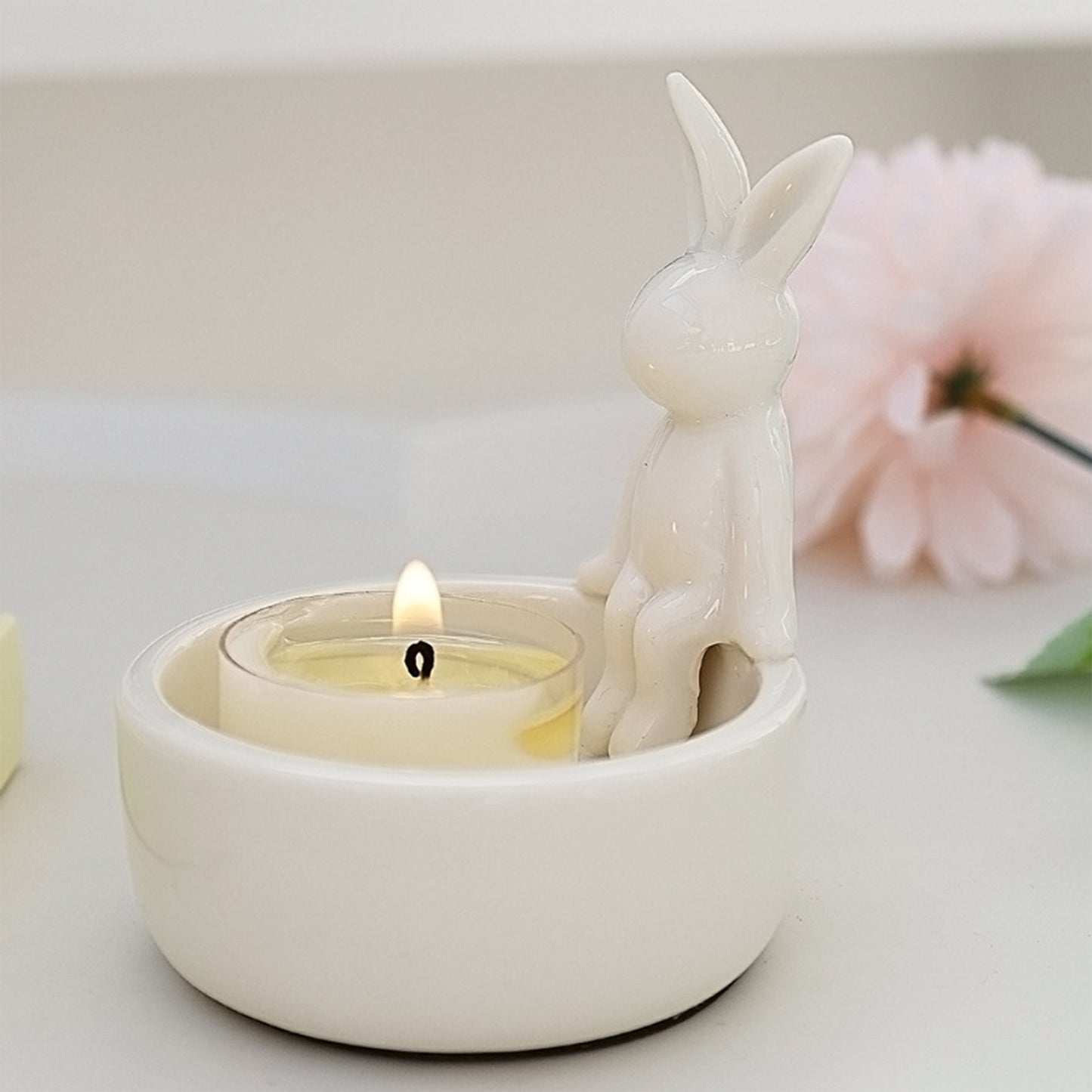 Bunny Ceramic Candle Holder
