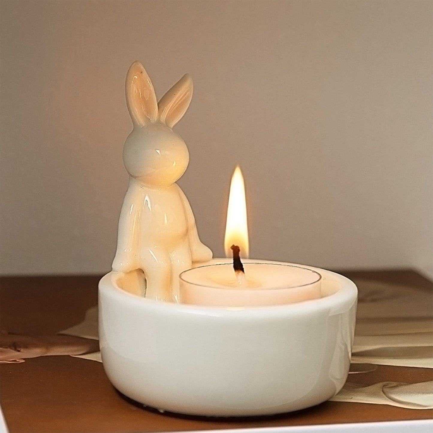Bunny Ceramic Candle Holder