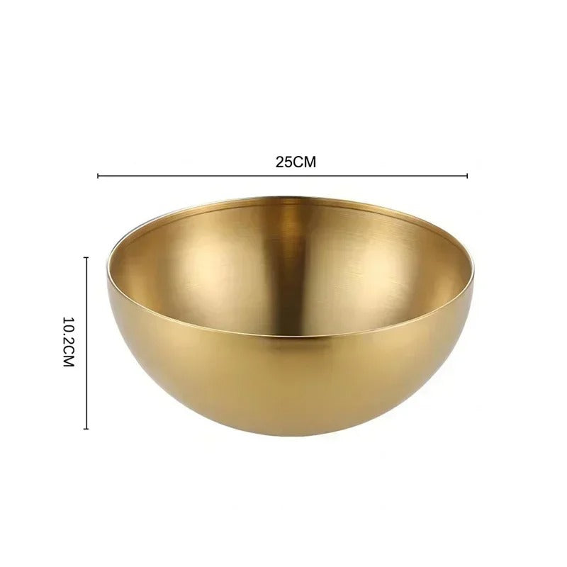 Golden Stainless Steel Bowl
