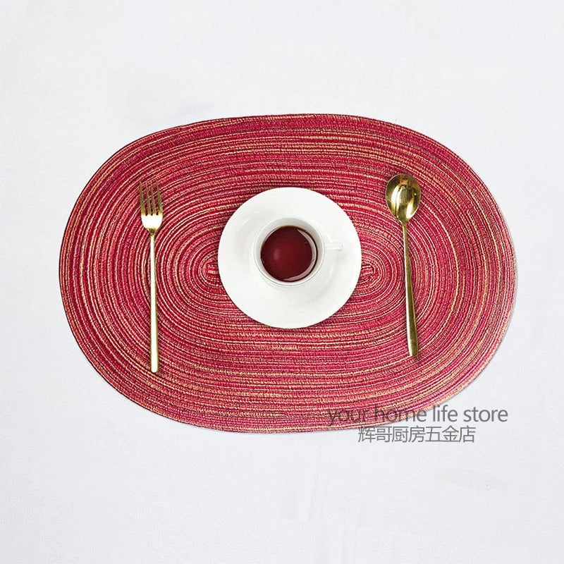 Non-Slip Placemats Set – 4pcs Heat-Resistant Table Mats