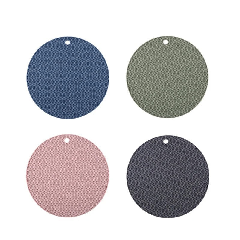 4-Piece Silicone Coaster Set – Heat-Resistant & Non-Slip