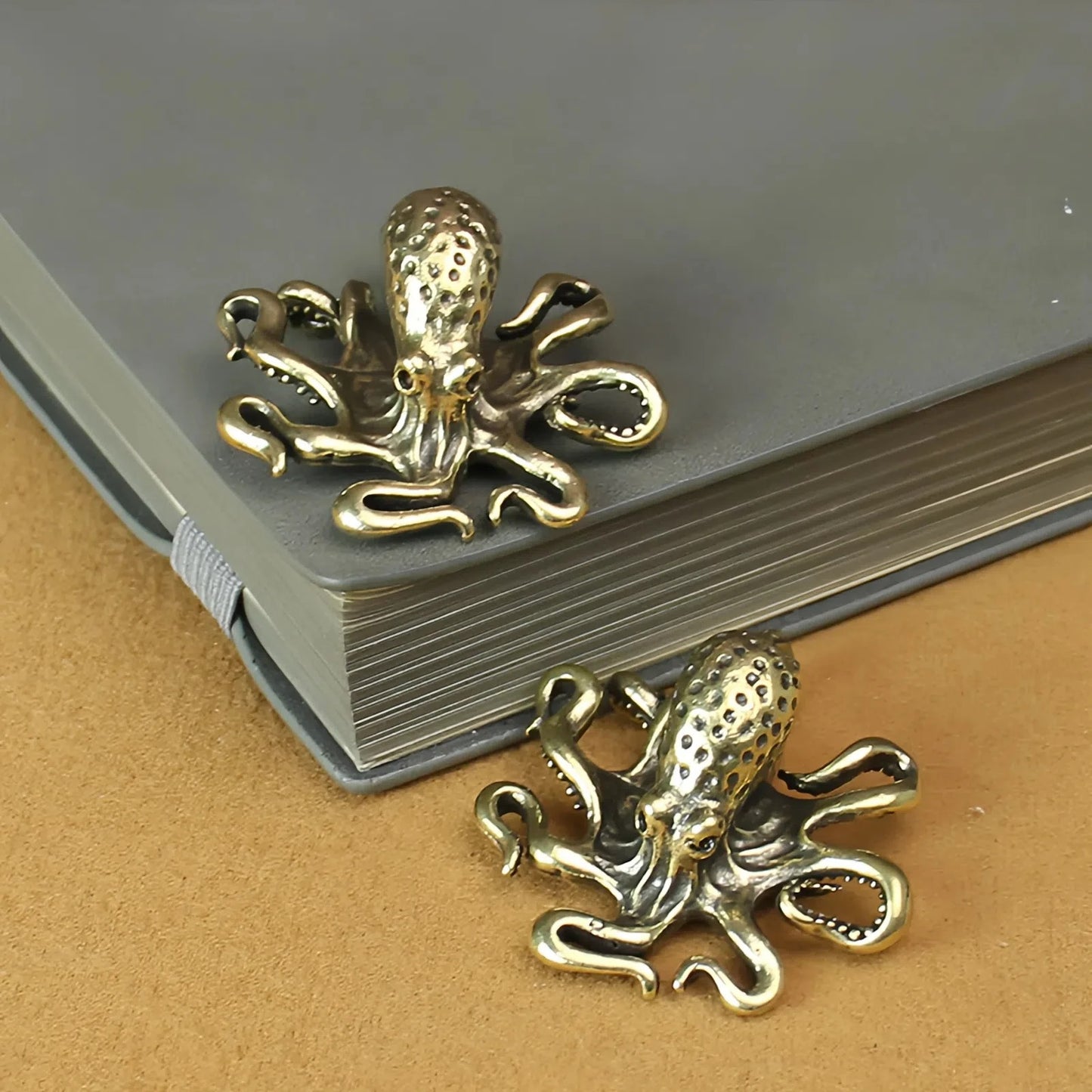 Antique Brass Octopus Figurine