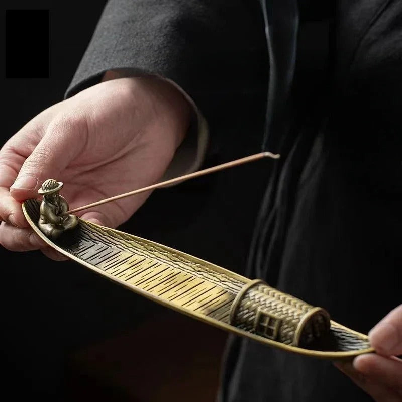 Japanese Creative Boat Incense Holder