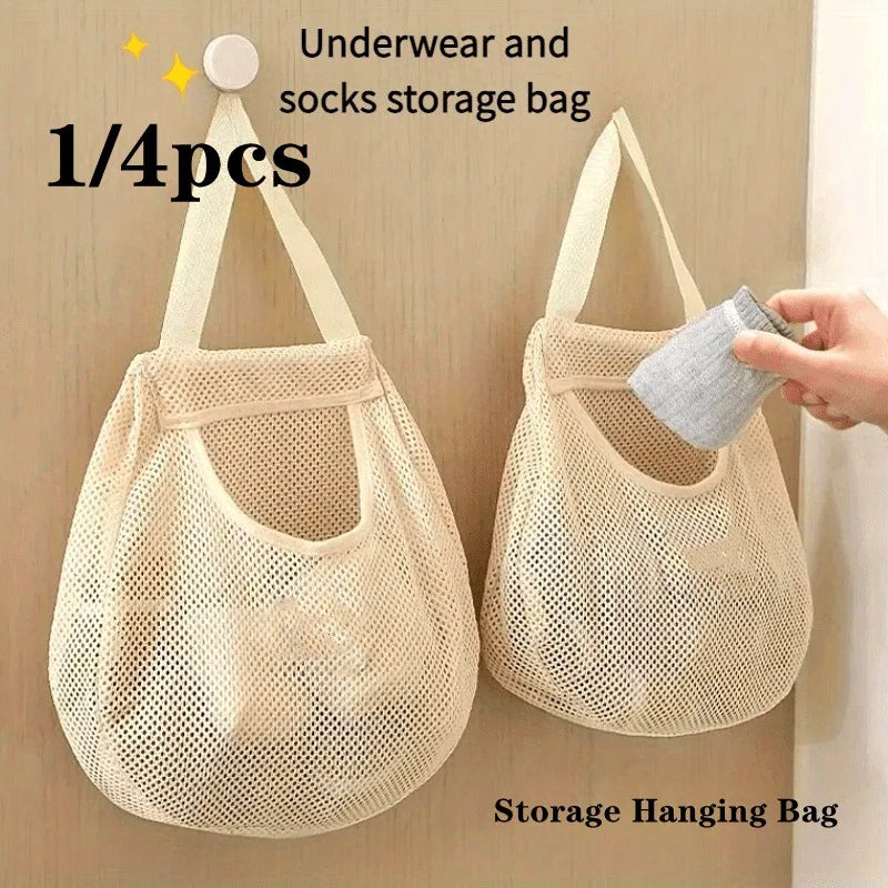 4pc Mesh Hanging Storage Bags