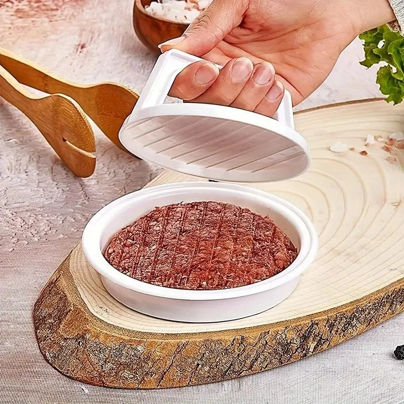 Plastic Burger Press Patty Maker – Multi-Purpose Hamburger Meatloaf Mold