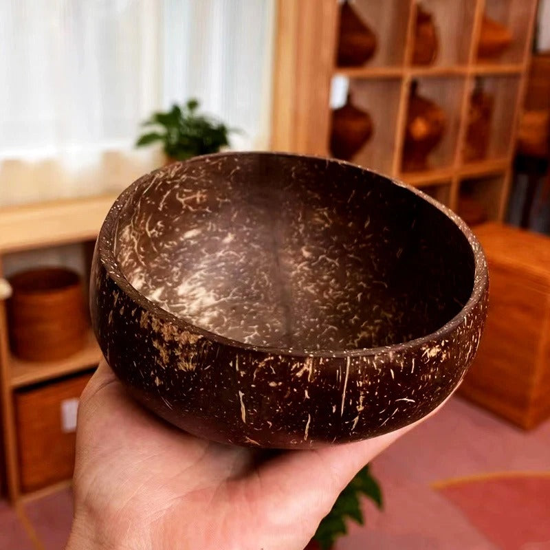 Natural Coconut Bowl with Spoon