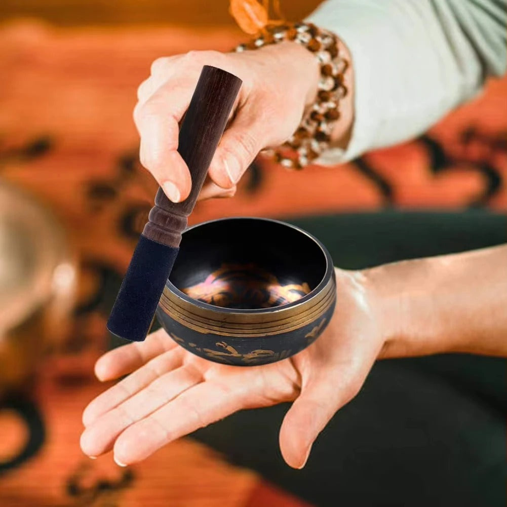 Tibetan Singing Bowl Set for Meditation and Sound Healing