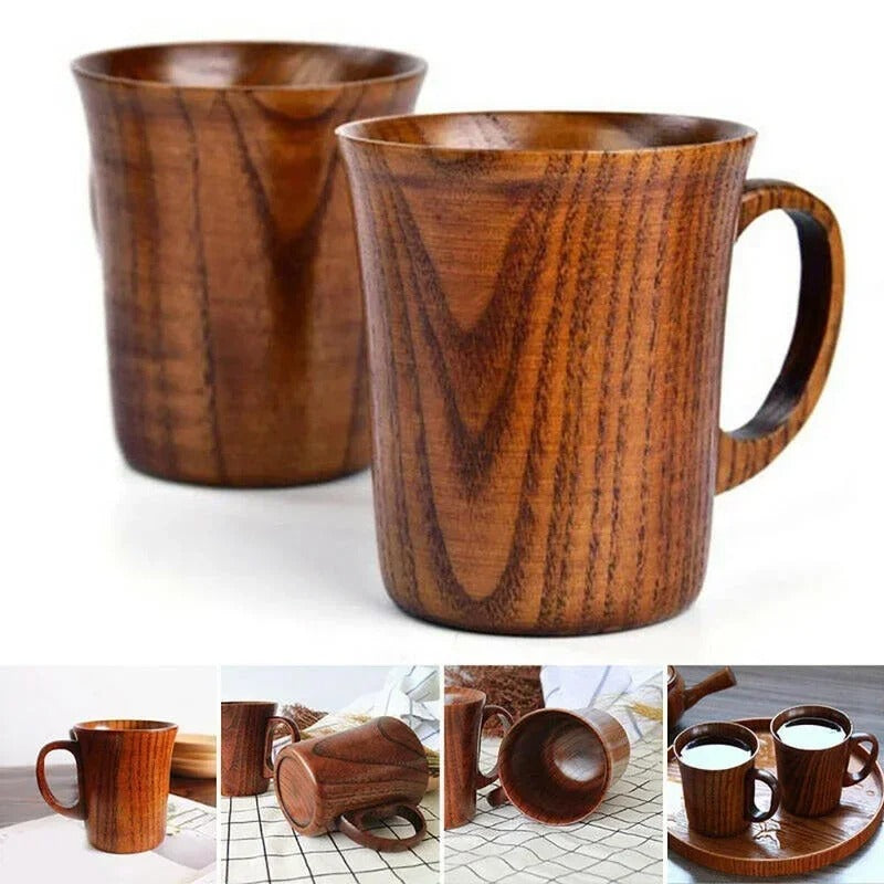 400 ml handgefertigter Holzbecher