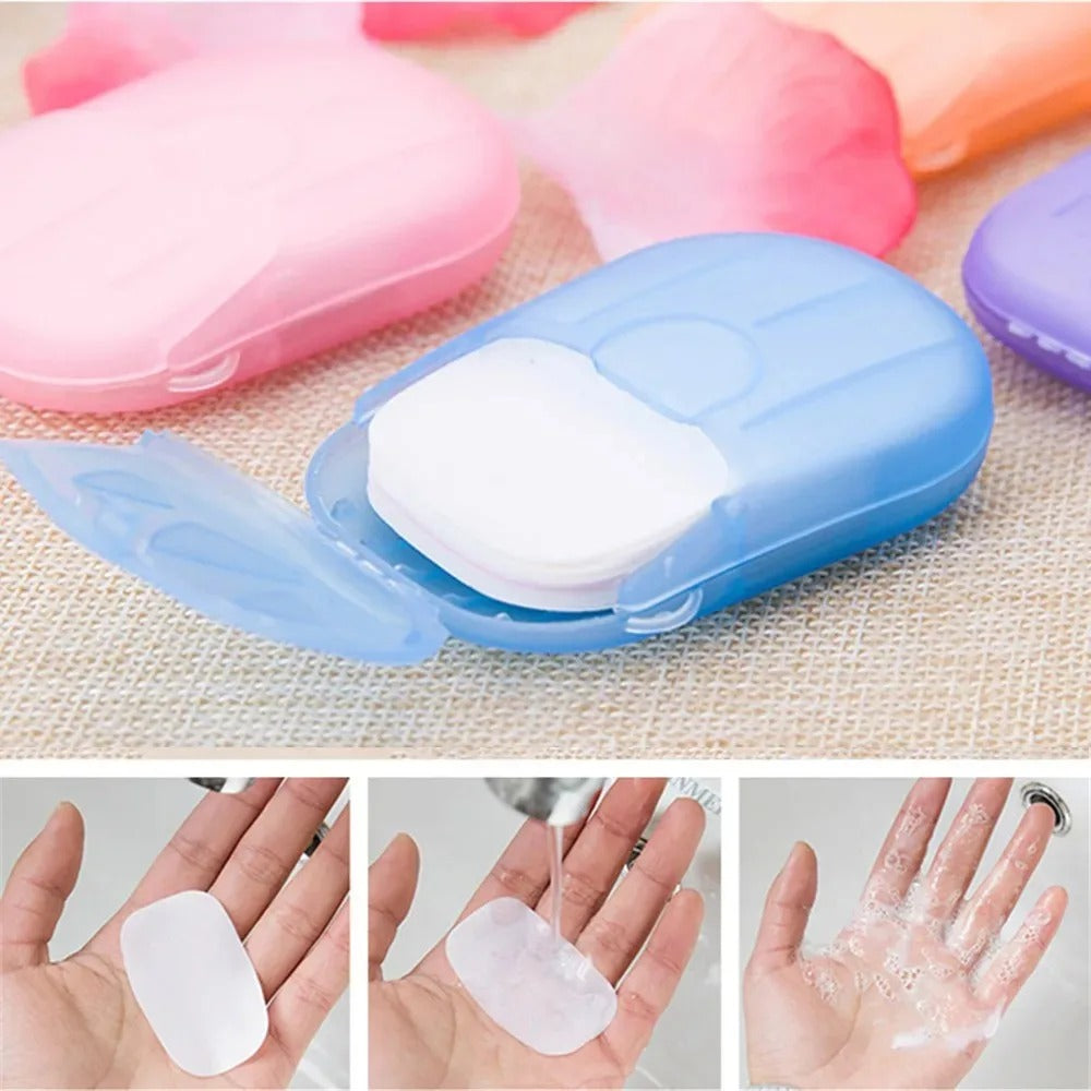 5 Boxes Portable Soap Paper Sheets (100pcs)