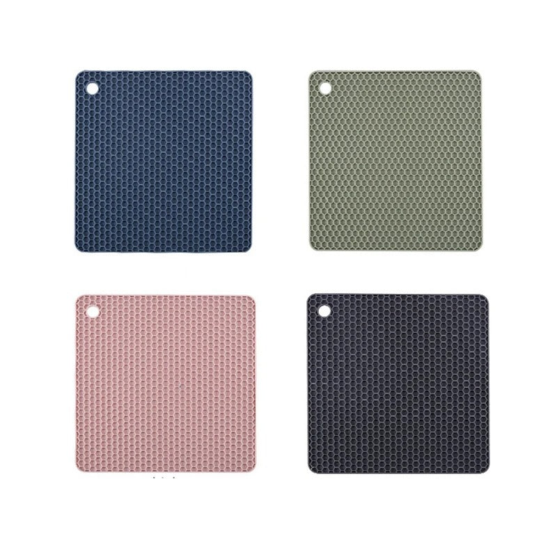 4-Piece Silicone Coaster Set – Heat-Resistant & Non-Slip