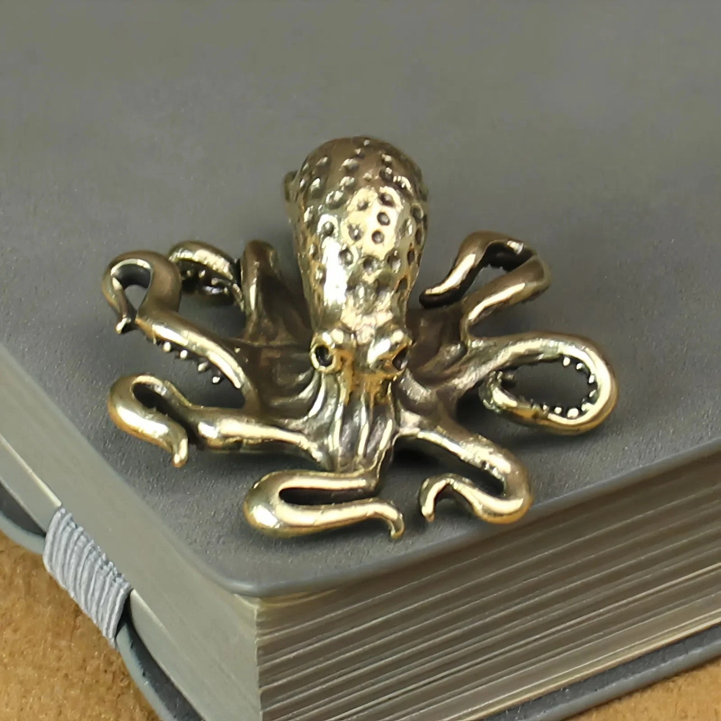 Antique Brass Octopus Figurine