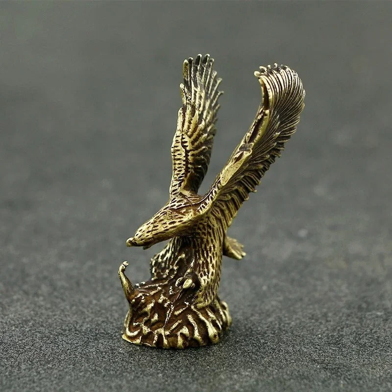 Antique Copper Eagle Figurine