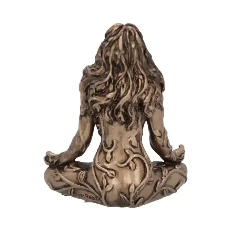 Earth Mother Gaia Resin Statue - Meditation Goddess Figurine