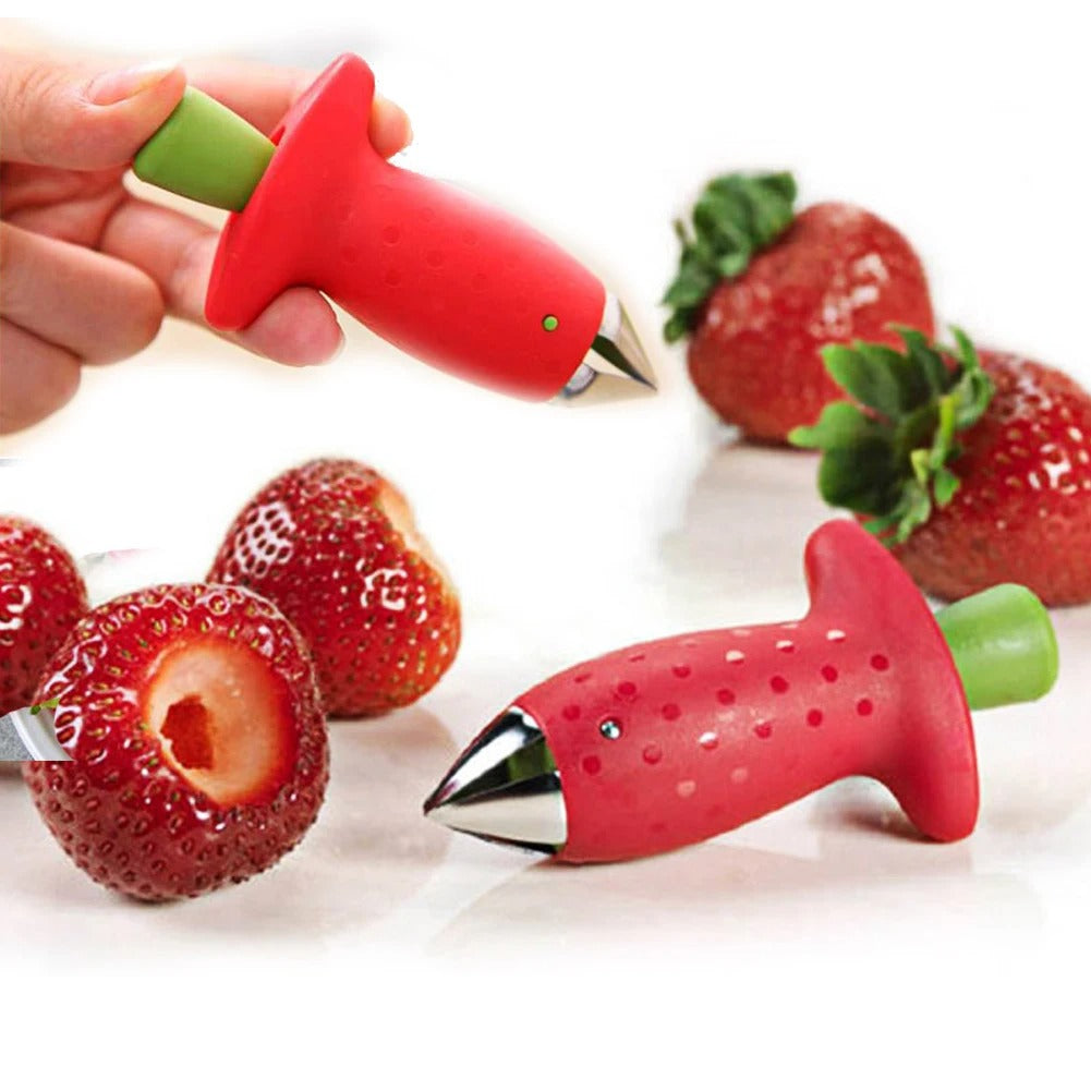 Strawberry & Tomato Huller – Quick Fruit Stem Remover Tool