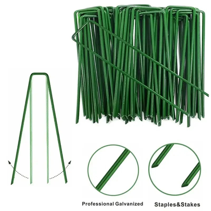 U-Shaped Garden Landscape Staples -10pcs