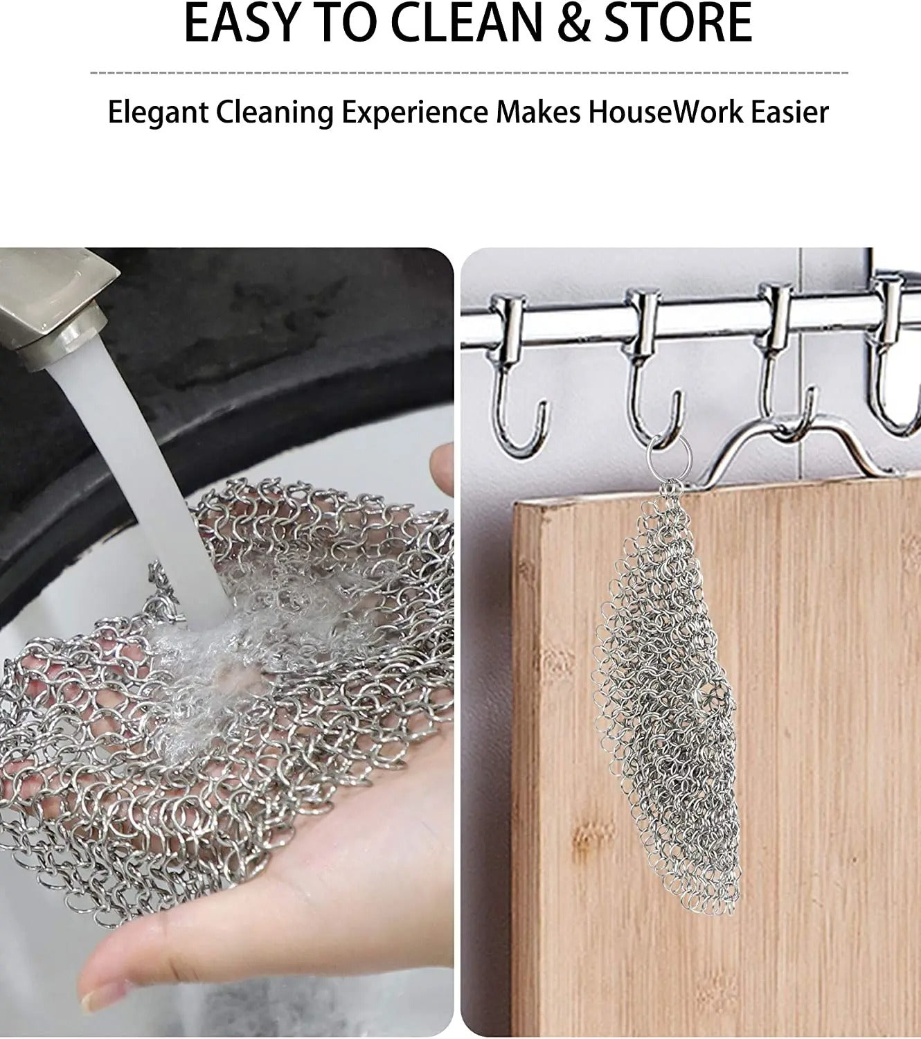 Stainless Steel Chainmail Scrubber