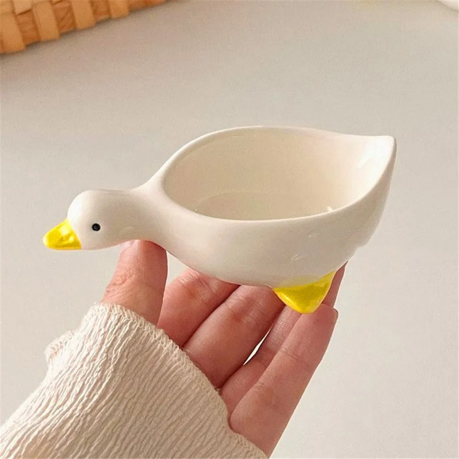 2-Piece Ceramic Duck Dipping Bowl Set
