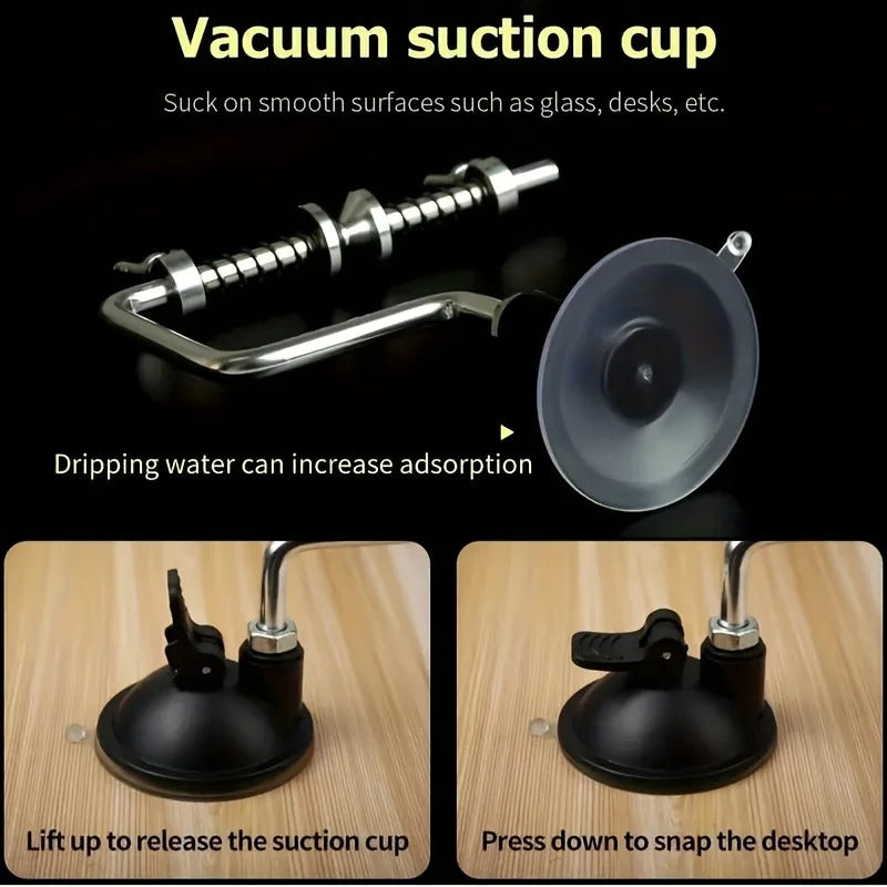 Aluminum Fishing Line Spooler – Suction Cup Reel Winder Tool