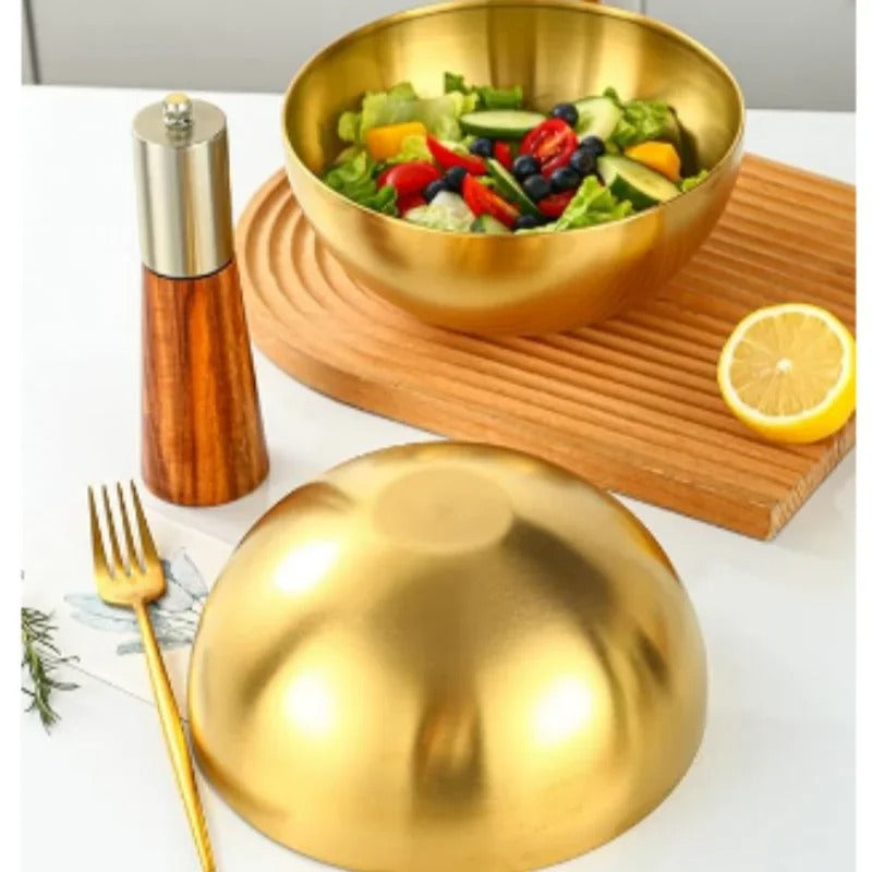 Golden Stainless Steel Bowl