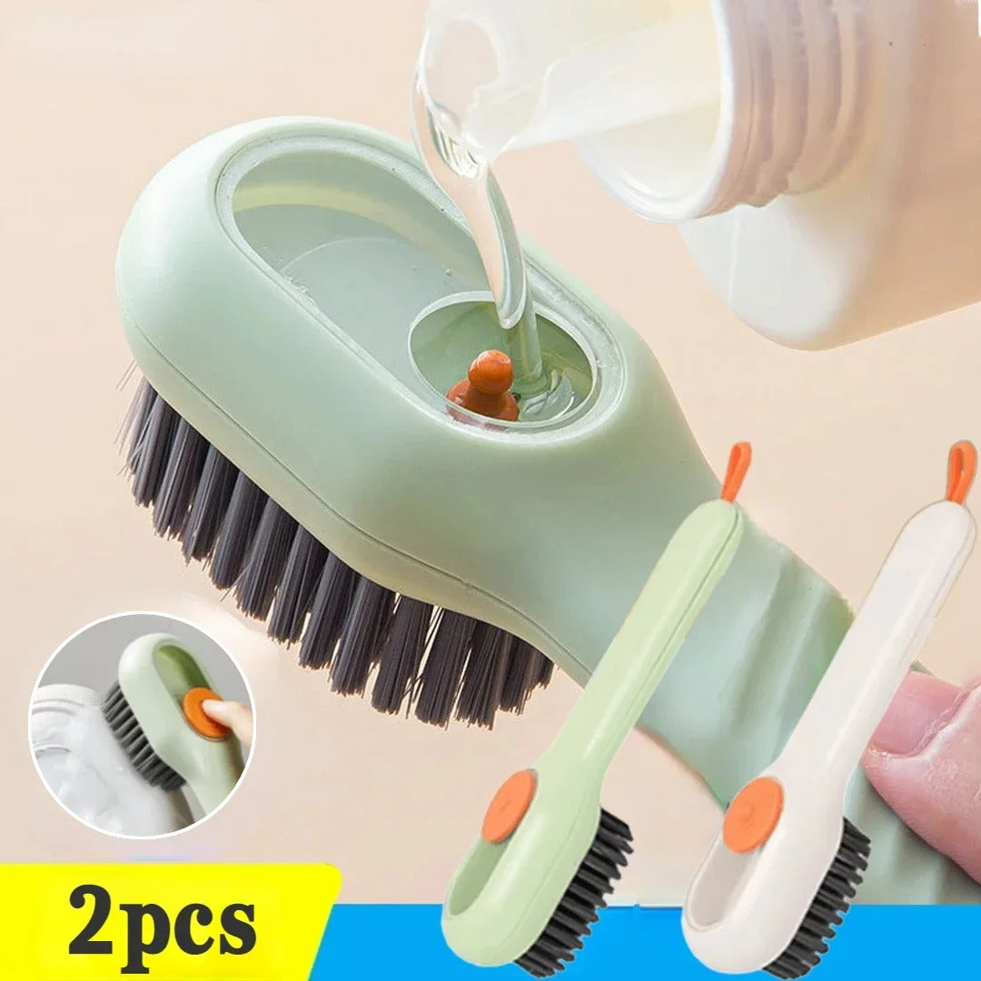 2-in-1 Liquid Dispensing Cleaning Brush