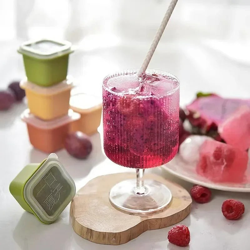 6pcs Reusable Square Ice Cube Moulds