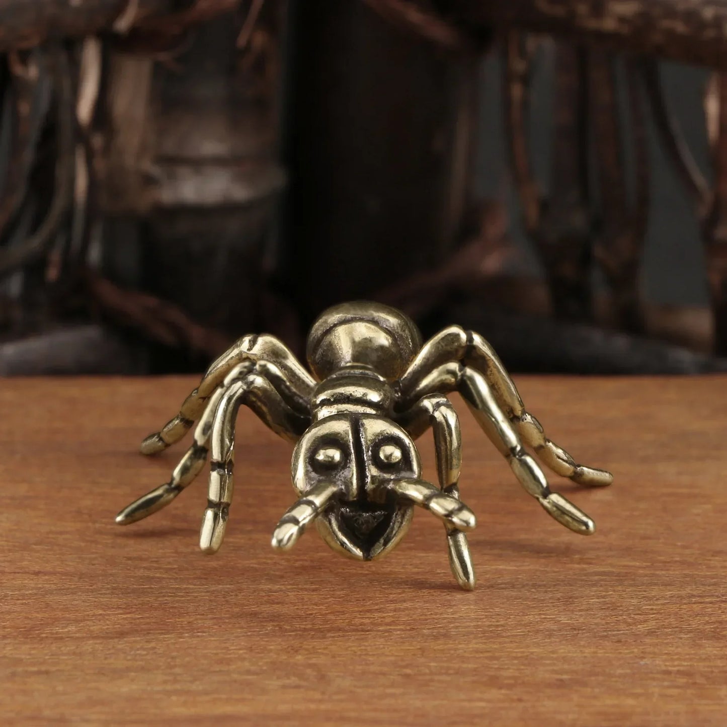Brass Ant Figurine – Miniature Vintage Desk Ornament
