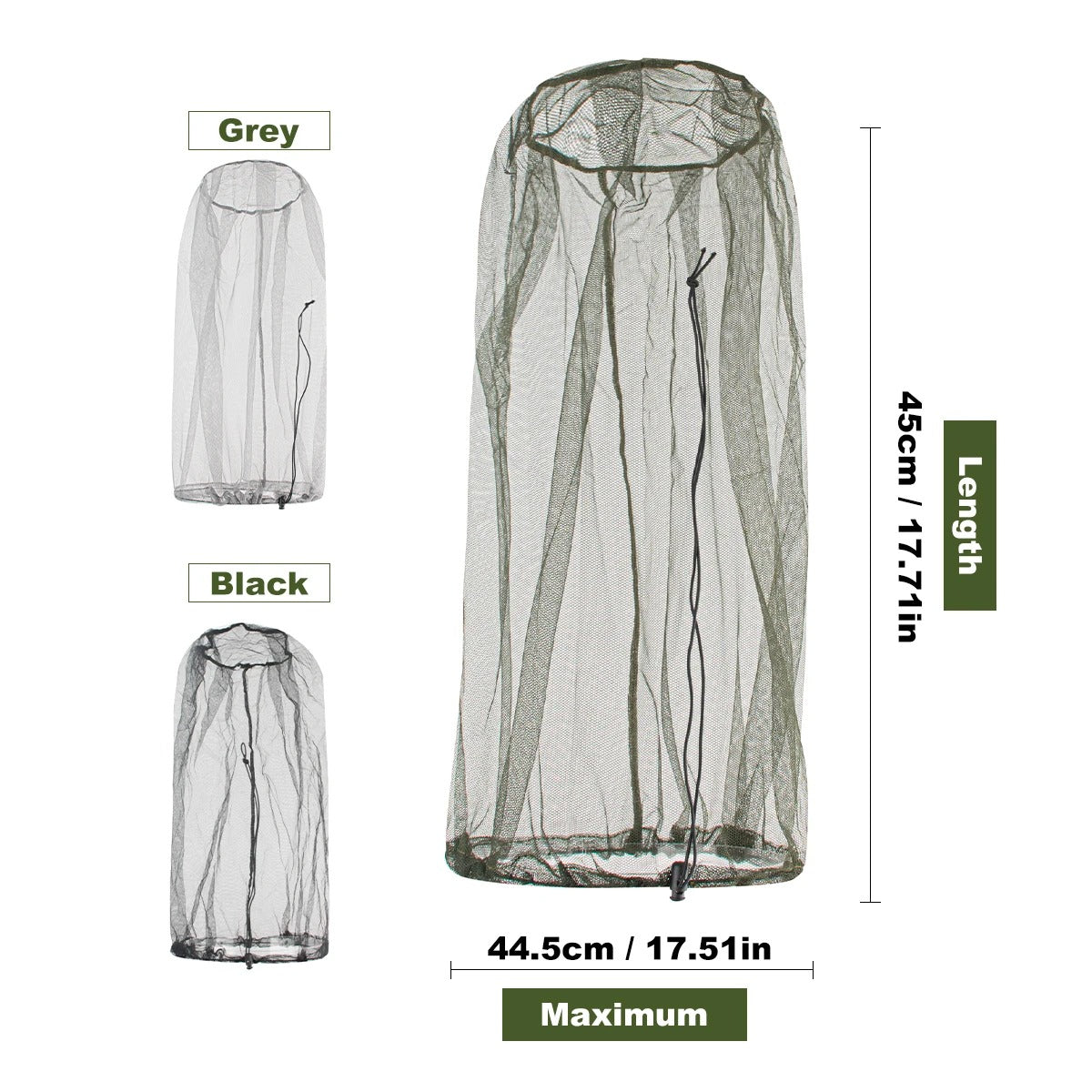 Mosquito Head Net for Camping , Hiking & Fishing