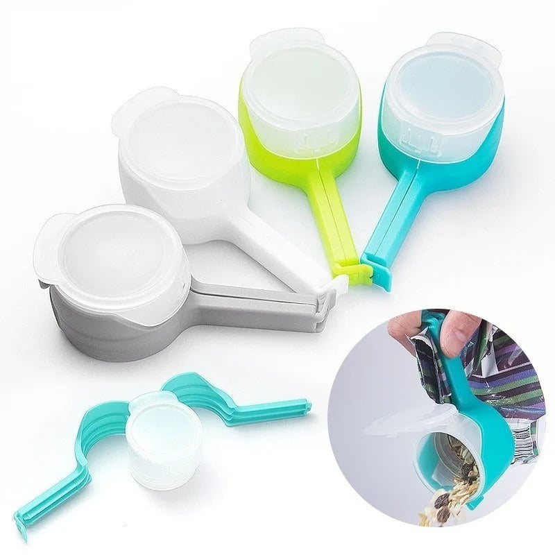 2-in-1 Seal & Pour Bag Clip - Pack of 4