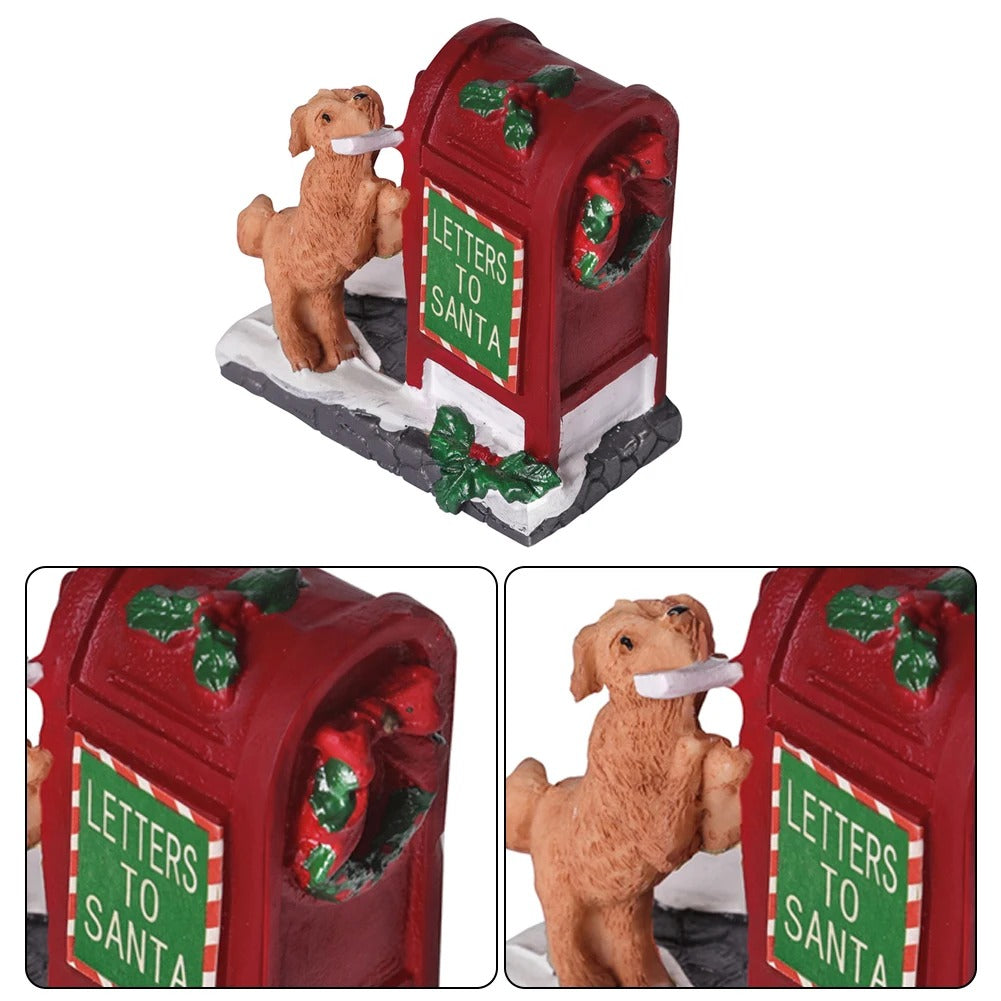 Dog Letters to Santa Ornament – Festive Resin Christmas Decoration
