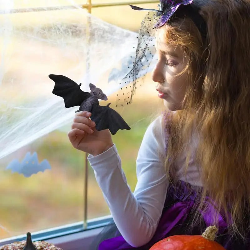 Needle Felted Bat – Handmade Halloween Animal Decor