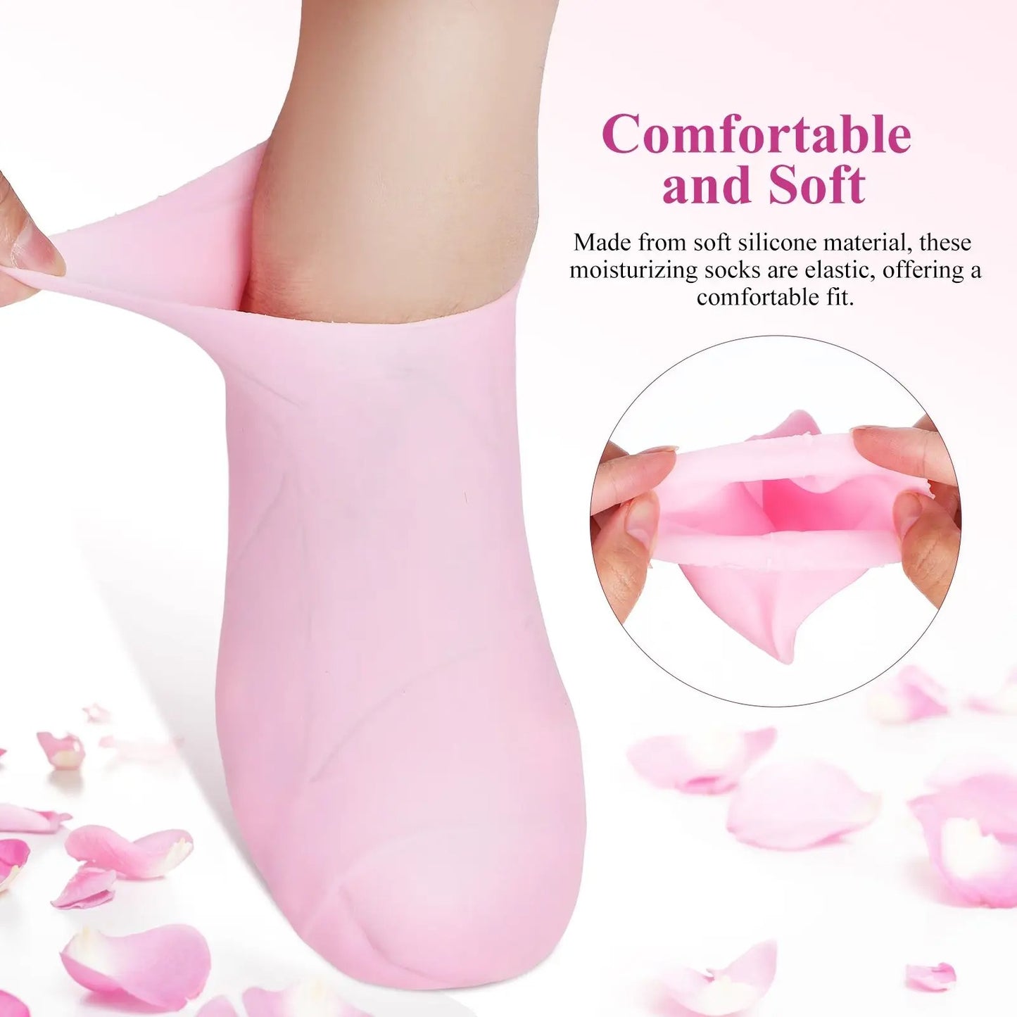 Silicone Gel Moisturizing Socks