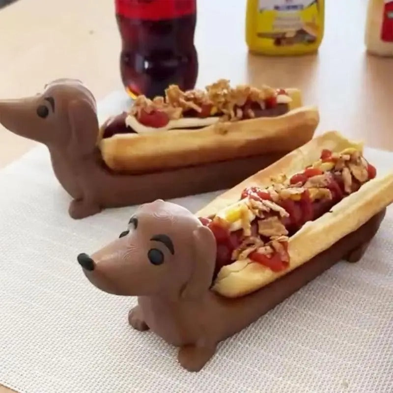 Puppy-Shaped Serving Tray – Dachshund Snack & Hot Dog Holder