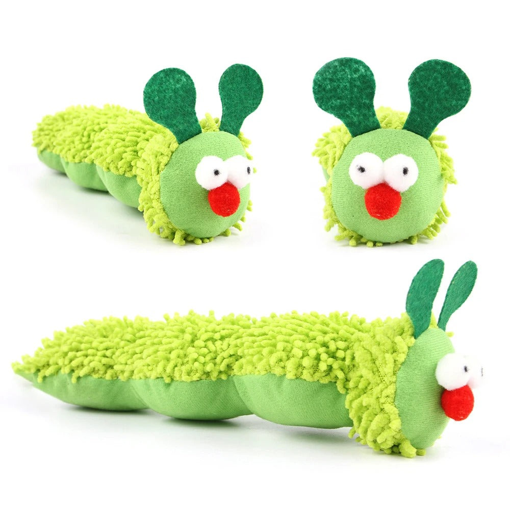 Catnip Caterpillar Toy – Plush Chew & Kick Toy for Kittens
