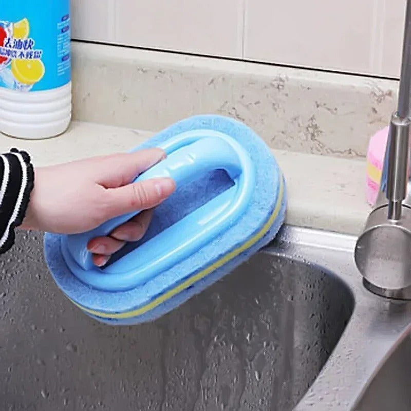 3pcs Handle Cleaning Sponge Set