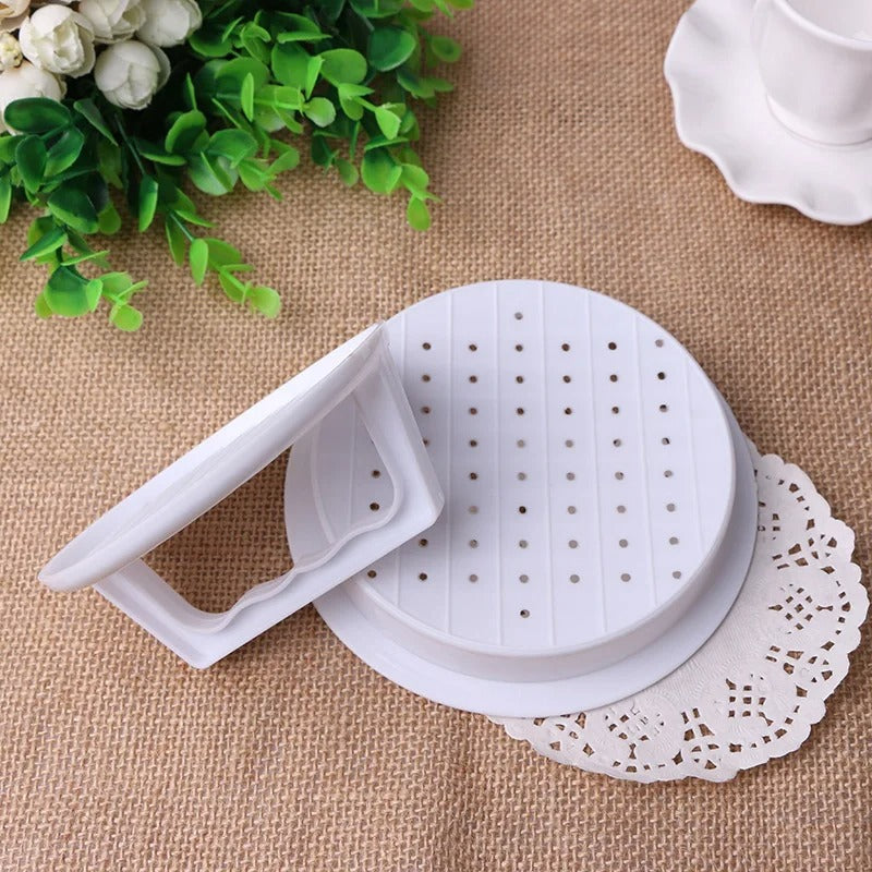 Plastic Burger Press Patty Maker – Multi-Purpose Hamburger Meatloaf Mold