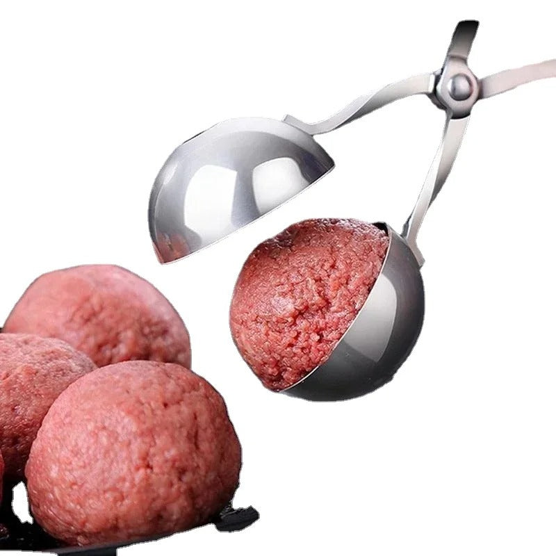 Stainless Steel Meatball Maker Tool – Easy Round Ball Shaper