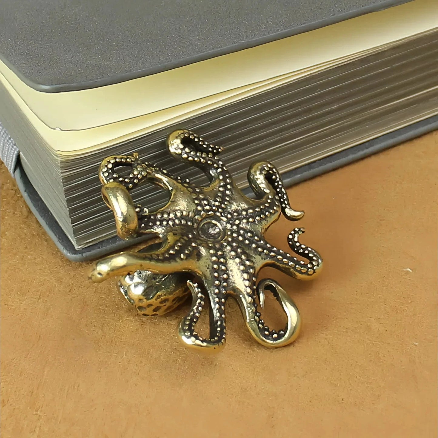 Antique Brass Octopus Figurine