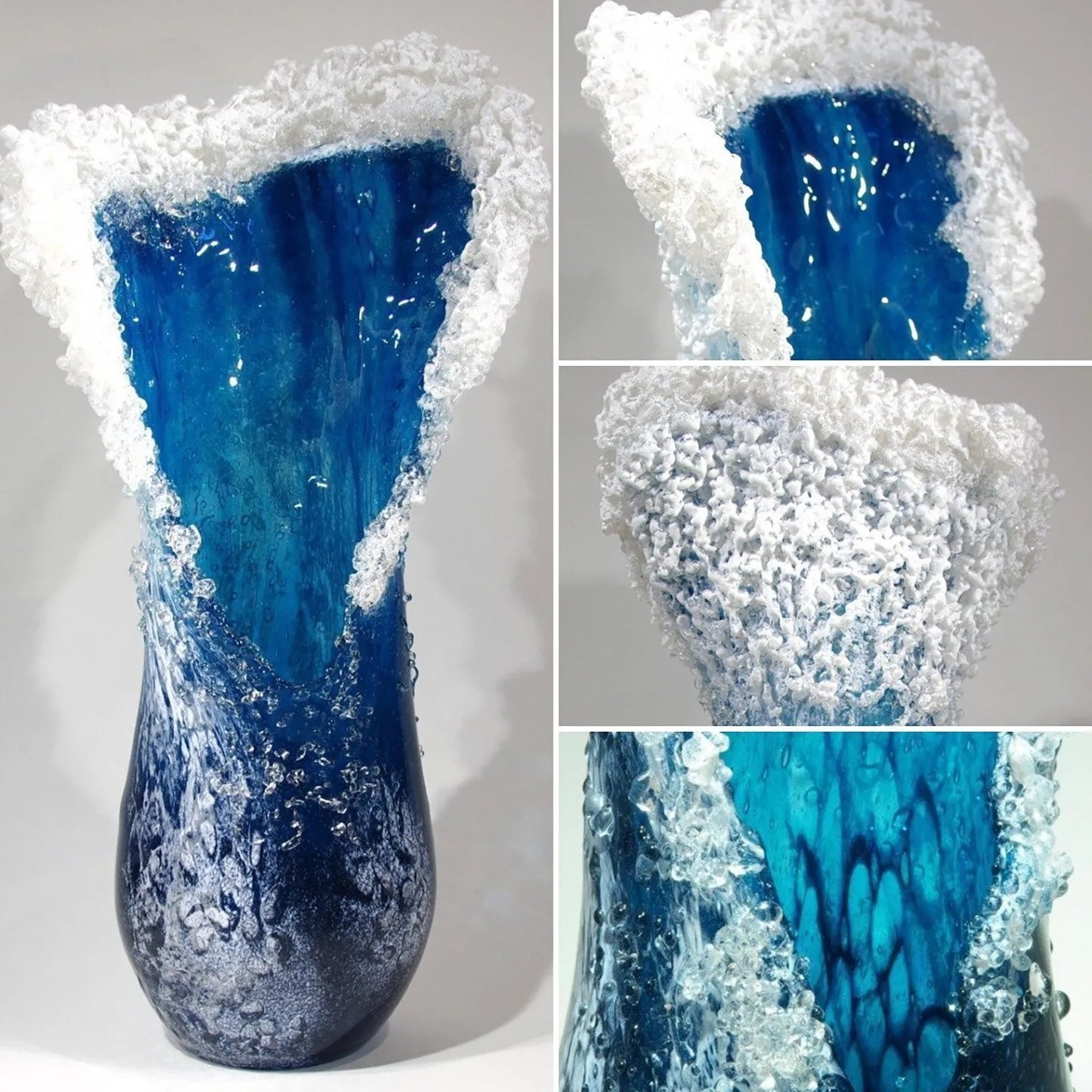 Creative Ocean Wave Resin Vase