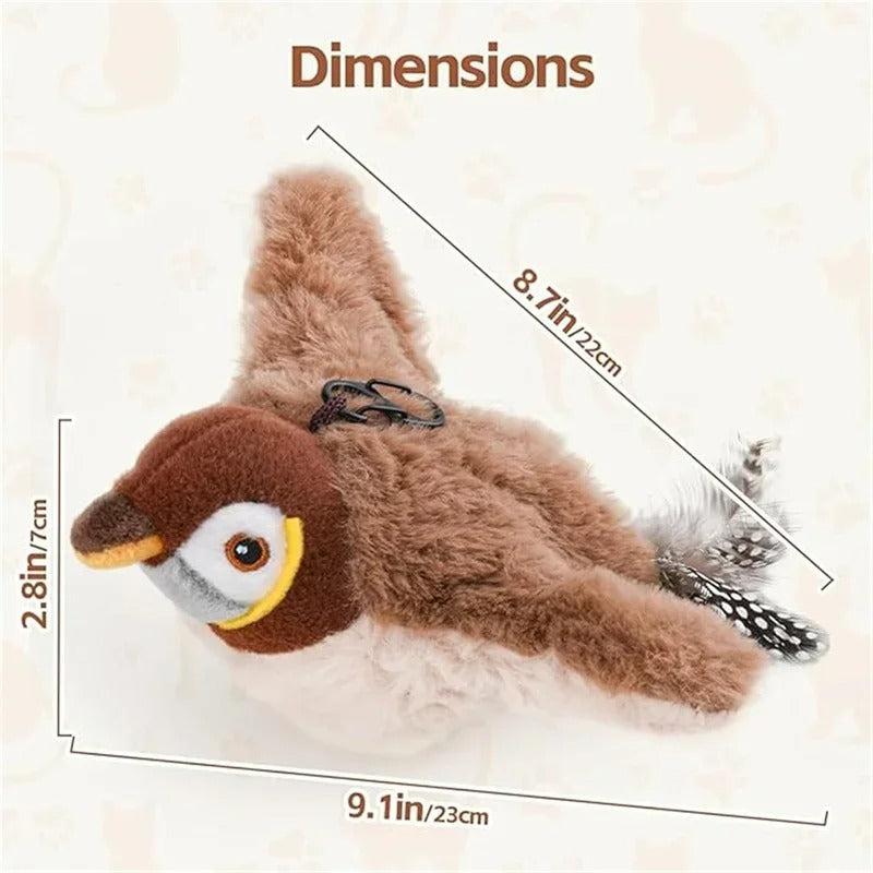 Interactive Flapping Bird Cat Hunt Toy