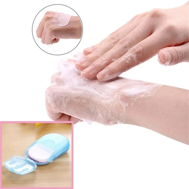 5 Boxes Portable Soap Paper Sheets (100pcs)