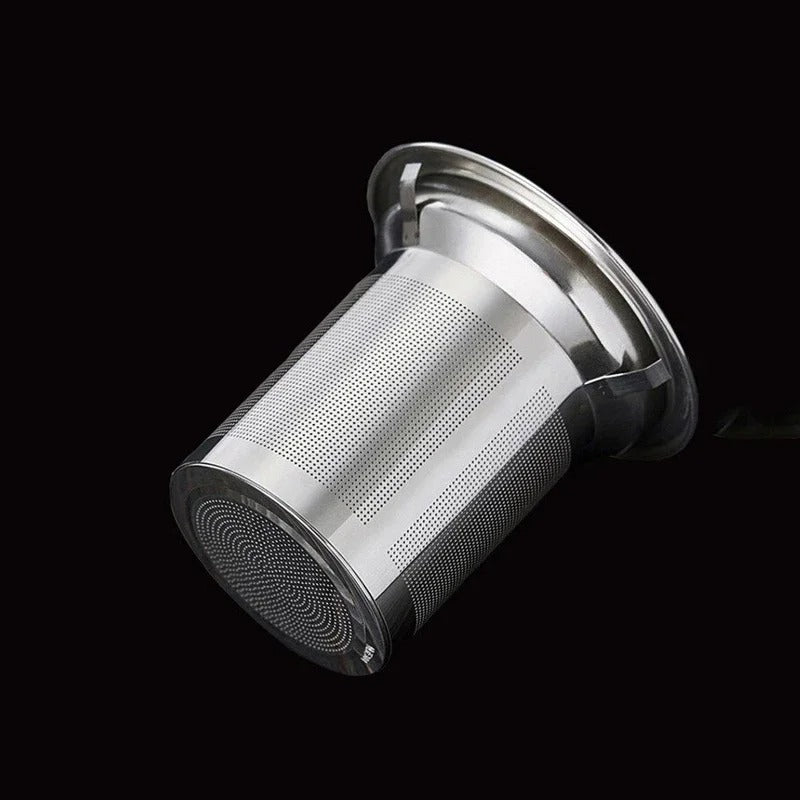 Heat-Resistant Square Glass Teapot with Stainless Steel Infuser