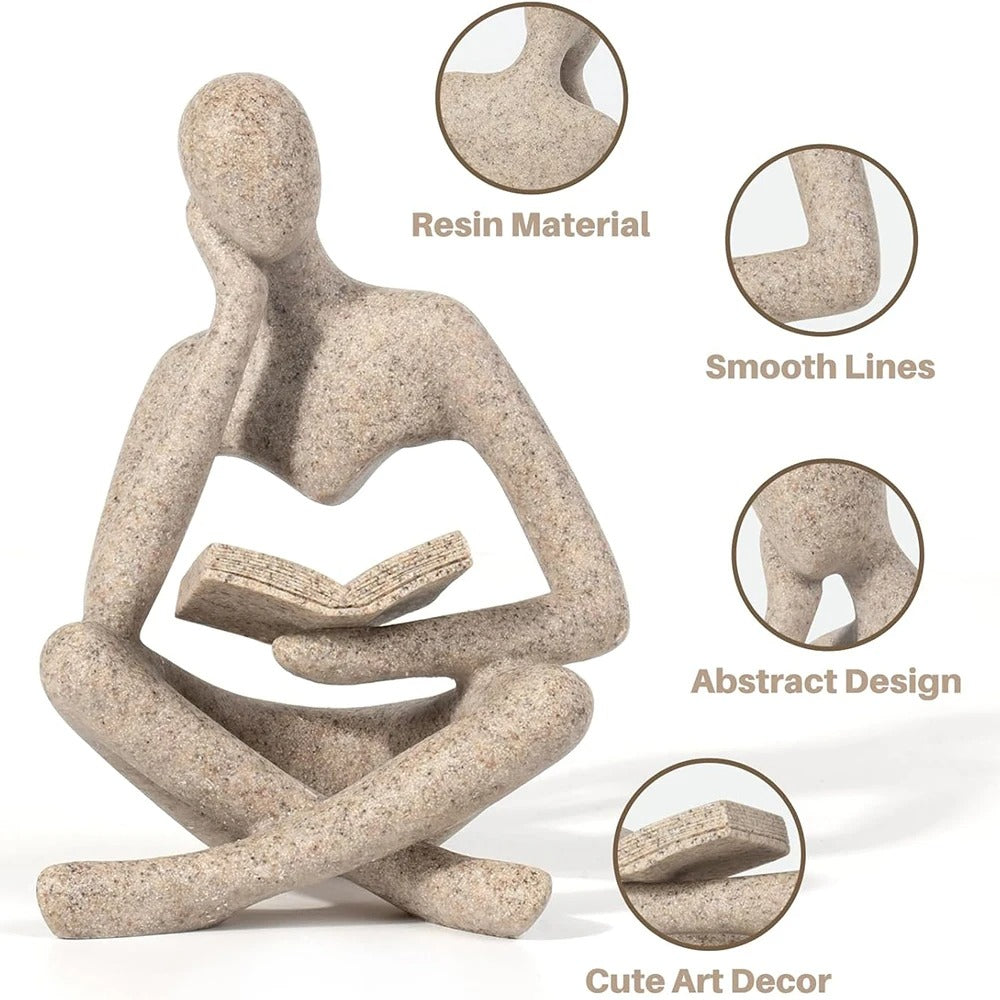Abstract Thinker Sculpture