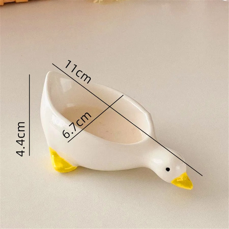 2-Piece Ceramic Duck Dipping Bowl Set
