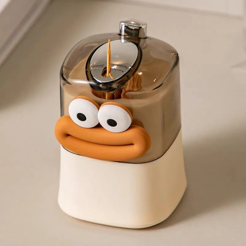 2 Pcs Funny Face Pop-Up Toothpick Holders