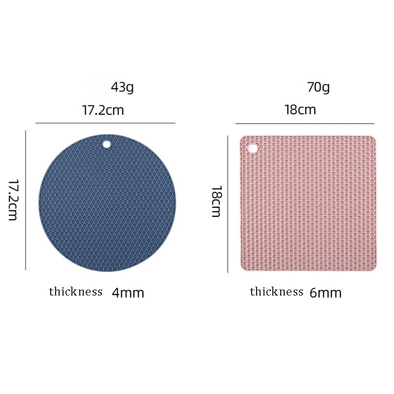 4-Piece Silicone Coaster Set – Heat-Resistant & Non-Slip