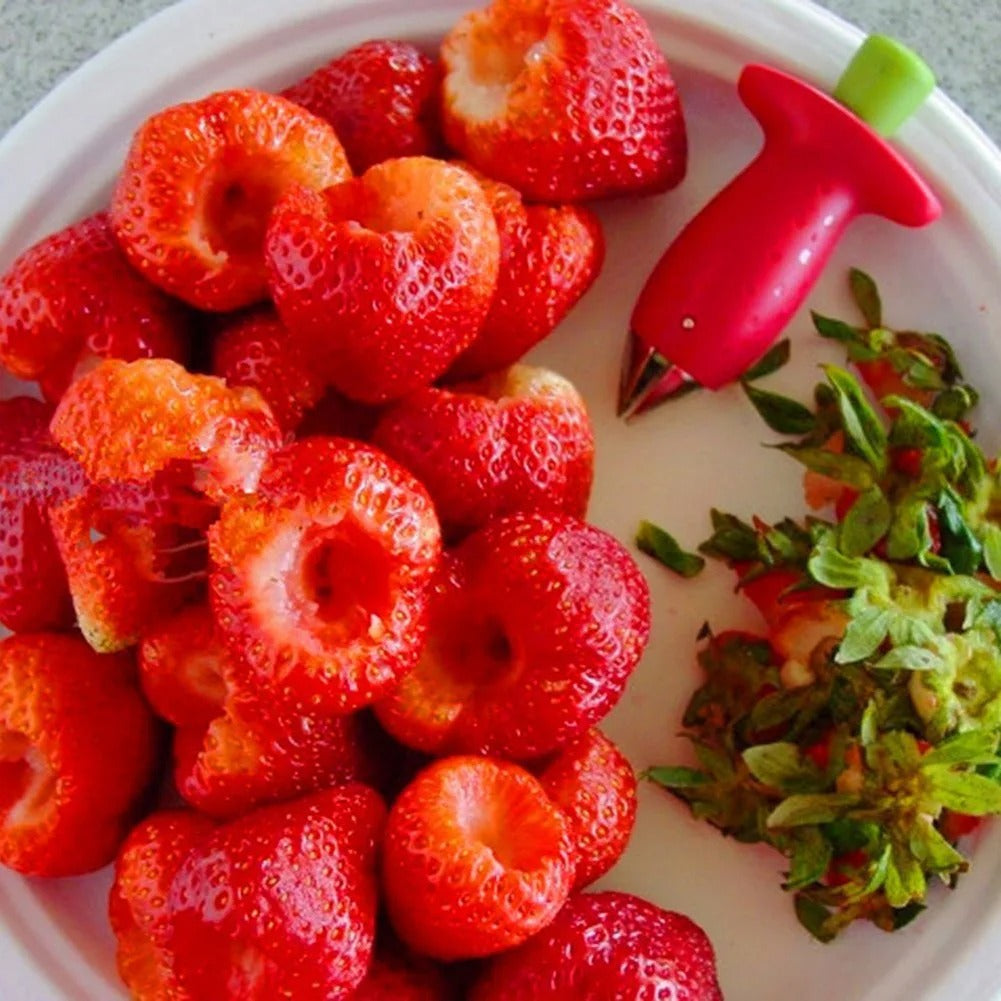 Strawberry & Tomato Huller – Quick Fruit Stem Remover Tool