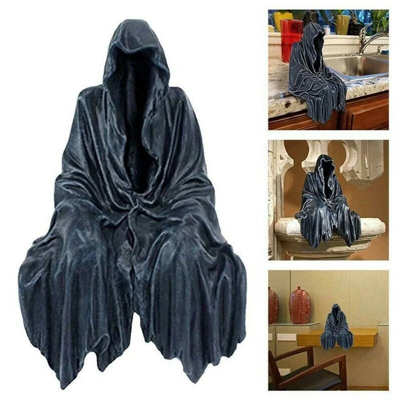 15cm Grim Reaper Figurine – Hooded Ghost Statue