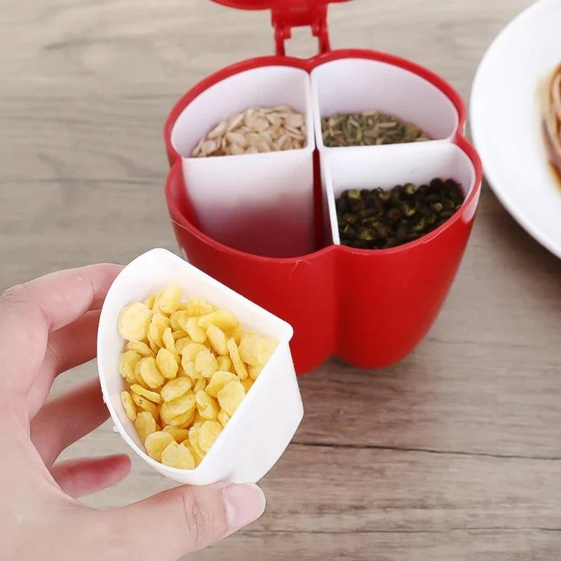4-in-1 Bell Pepper Spice Jar Set with Spoons